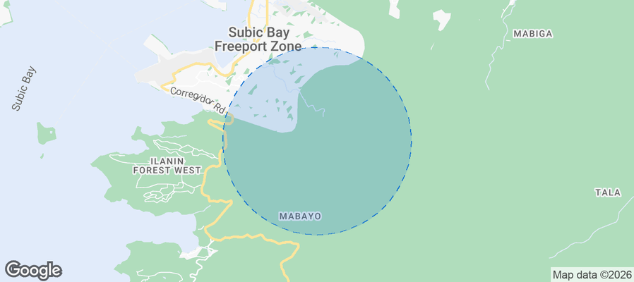 Subic Bay Airbnb map